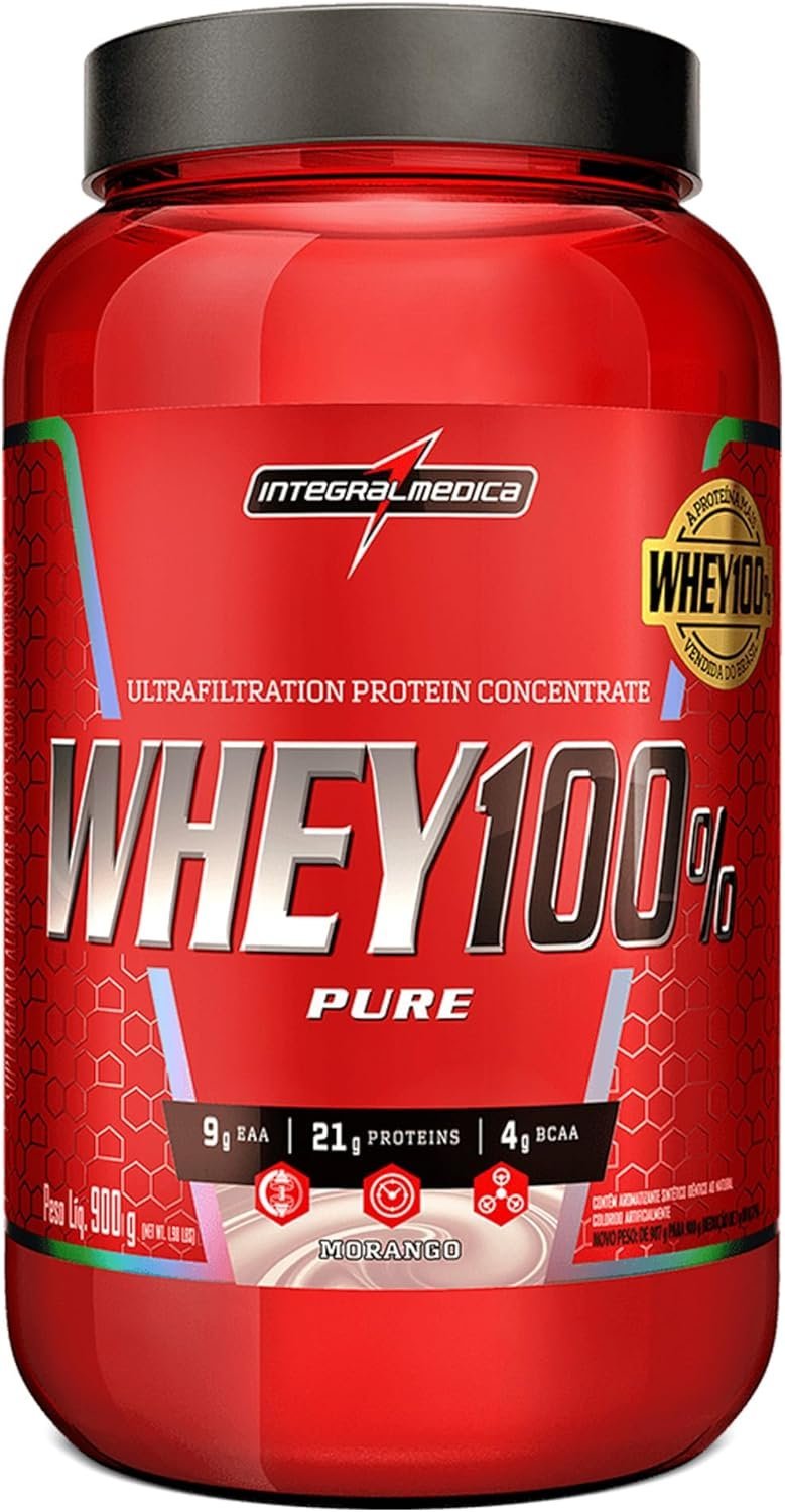 Whey Protein 100% Concentrado pure Integral Medica 907g (Cookies)